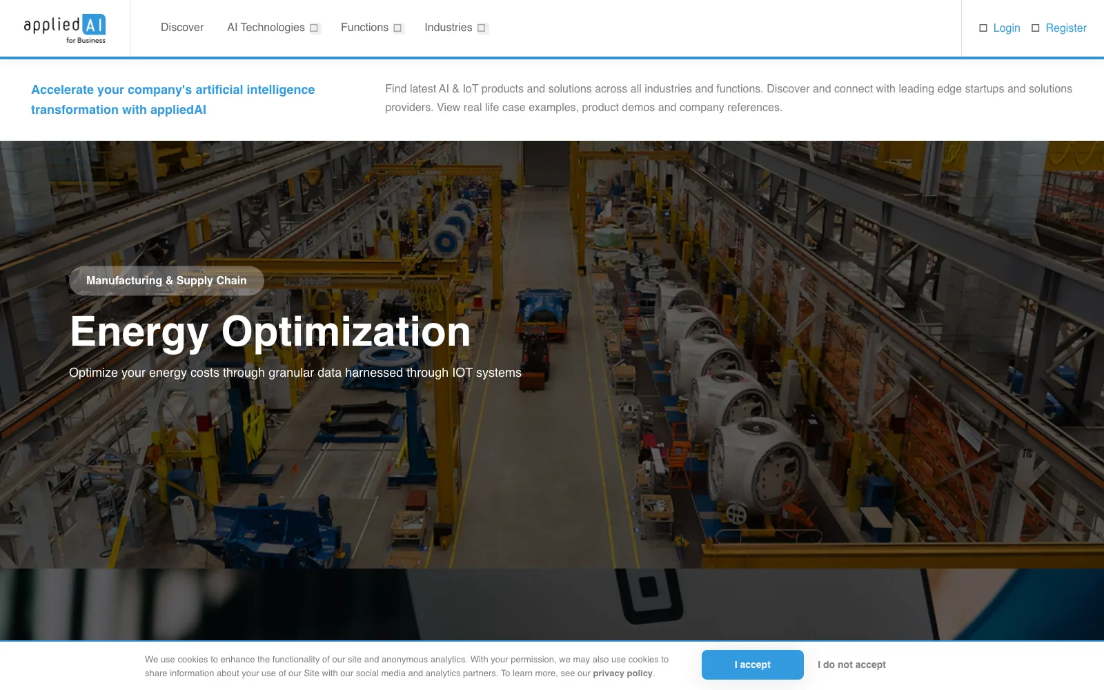 appliedAI: A B2B Marketplace for AI and IoT Solutions