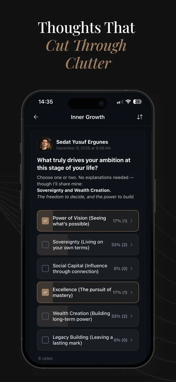 The Status Network screen 3