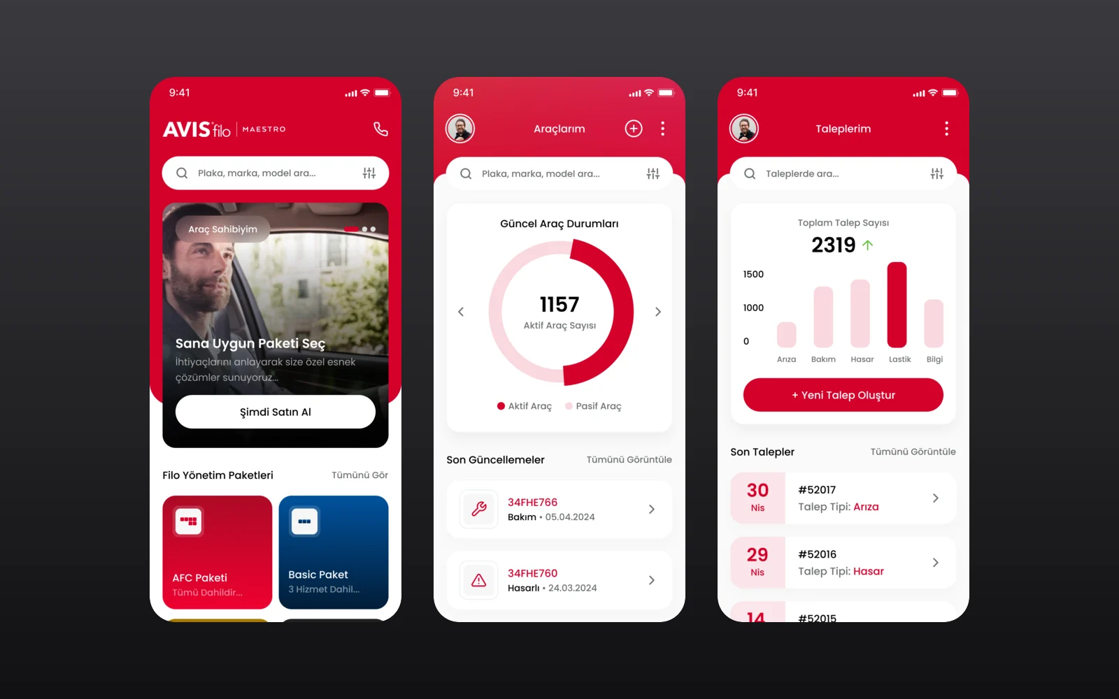 Avis Filo Maestro: Fleet Management App Design
