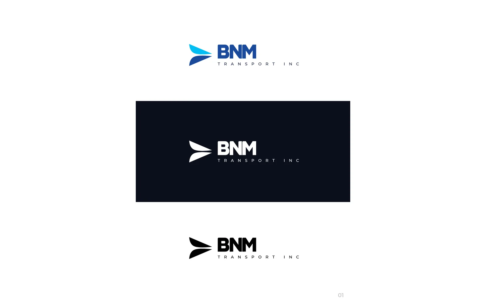 BNM Transport Inc corporate identity 2