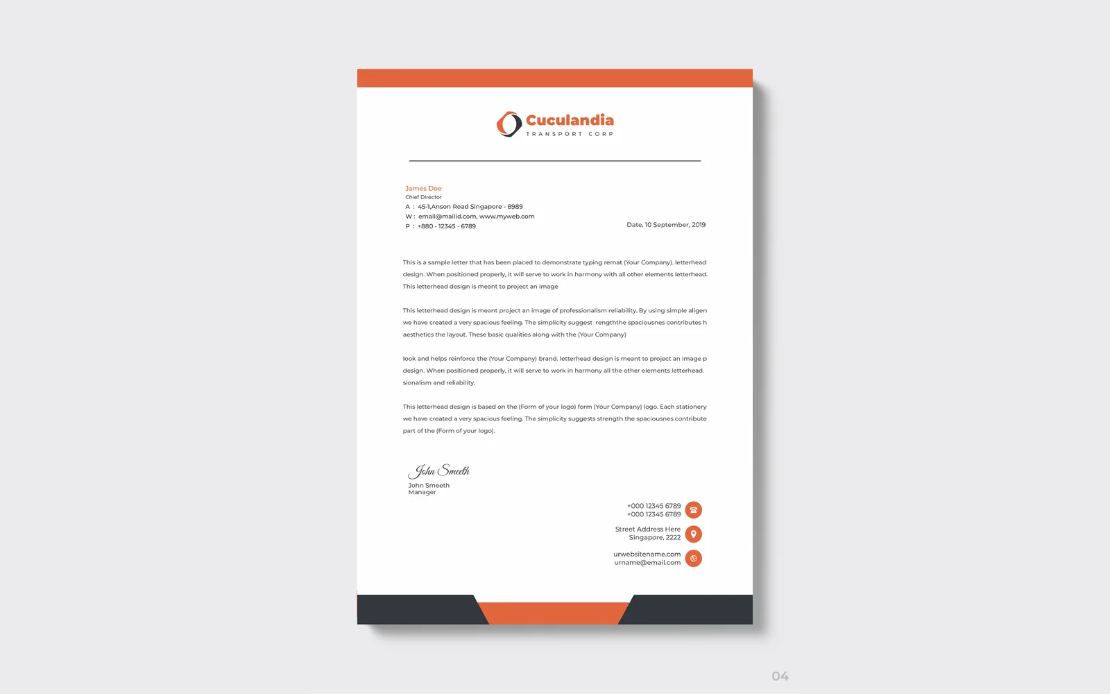 Cuculandia Transport Corp corporate identity 5