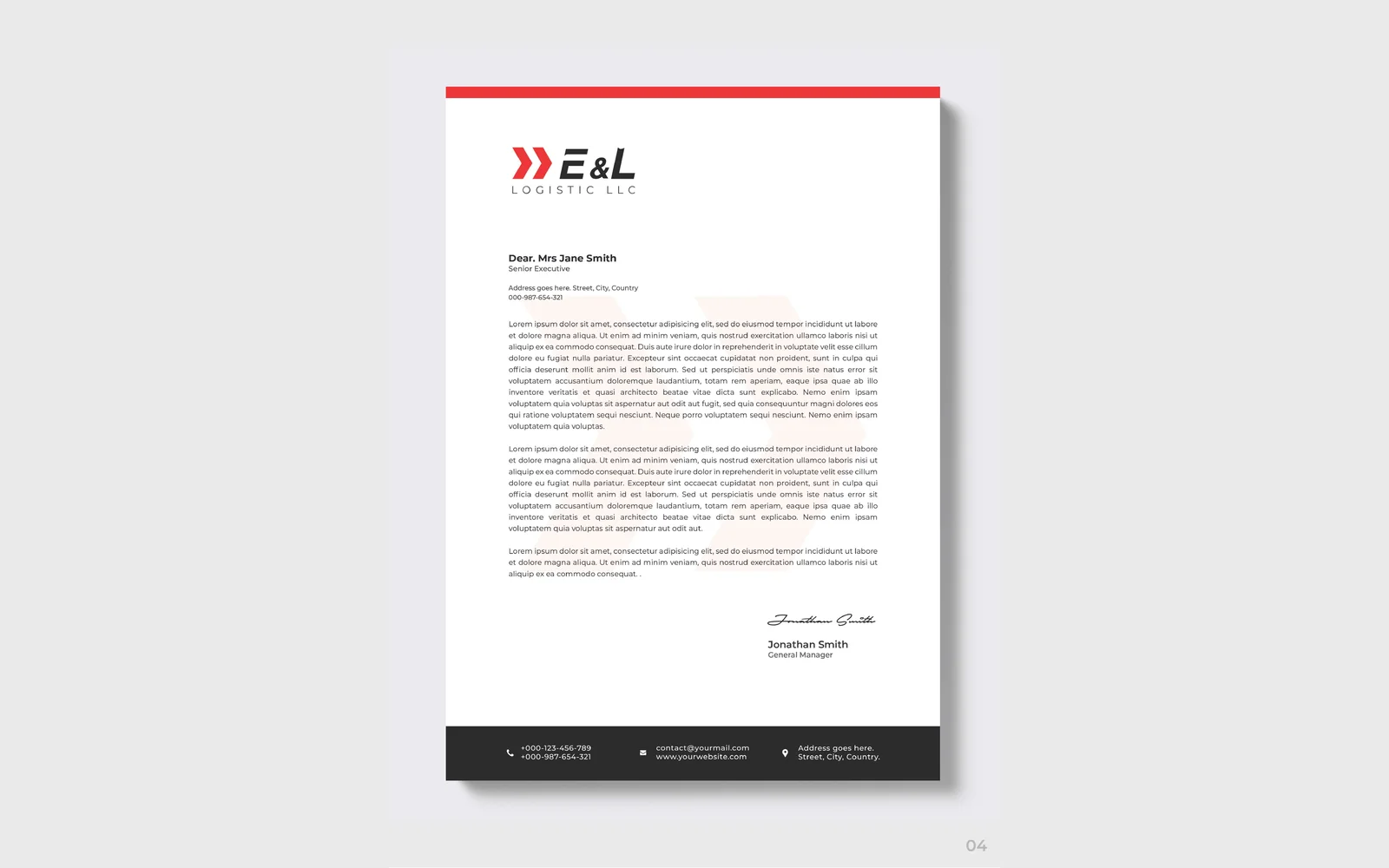 E&L Logistic LLC corporate identity 5
