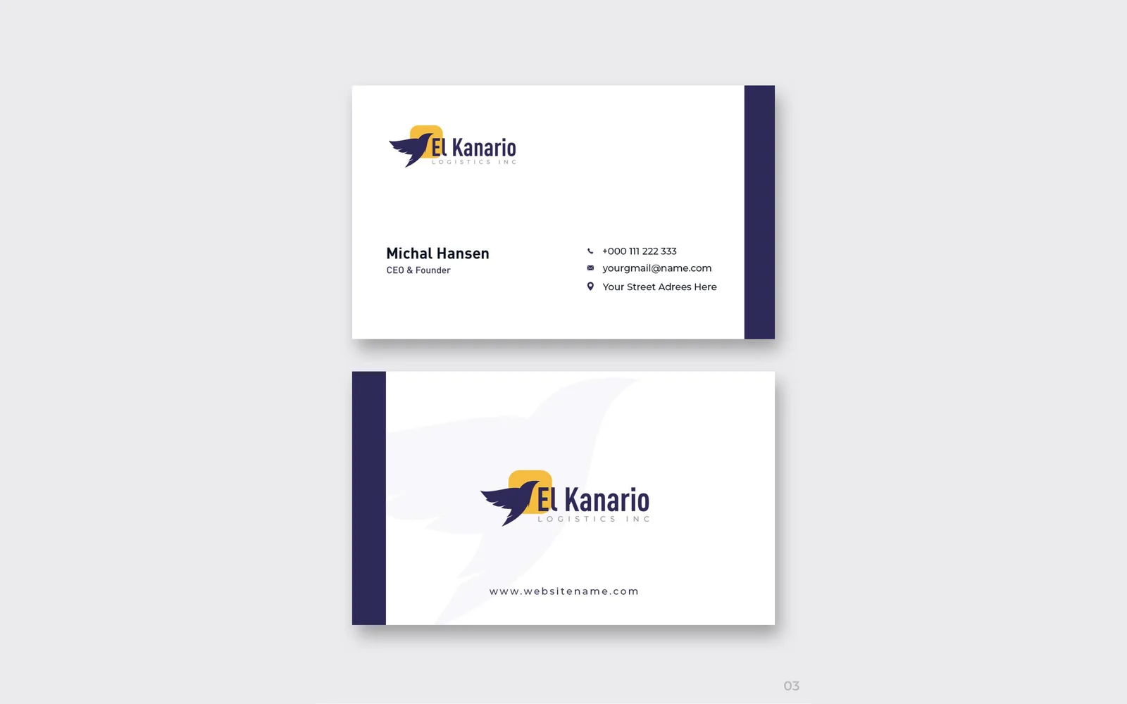 El Kanario Logistics Inc corporate identity 4