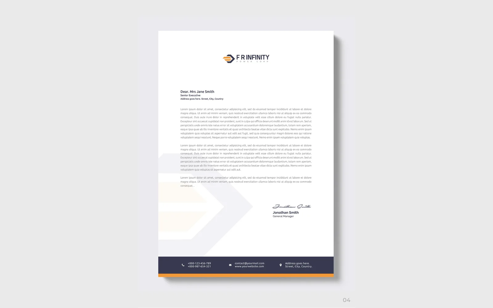 FR Infinity Power Corp corporate identity 5