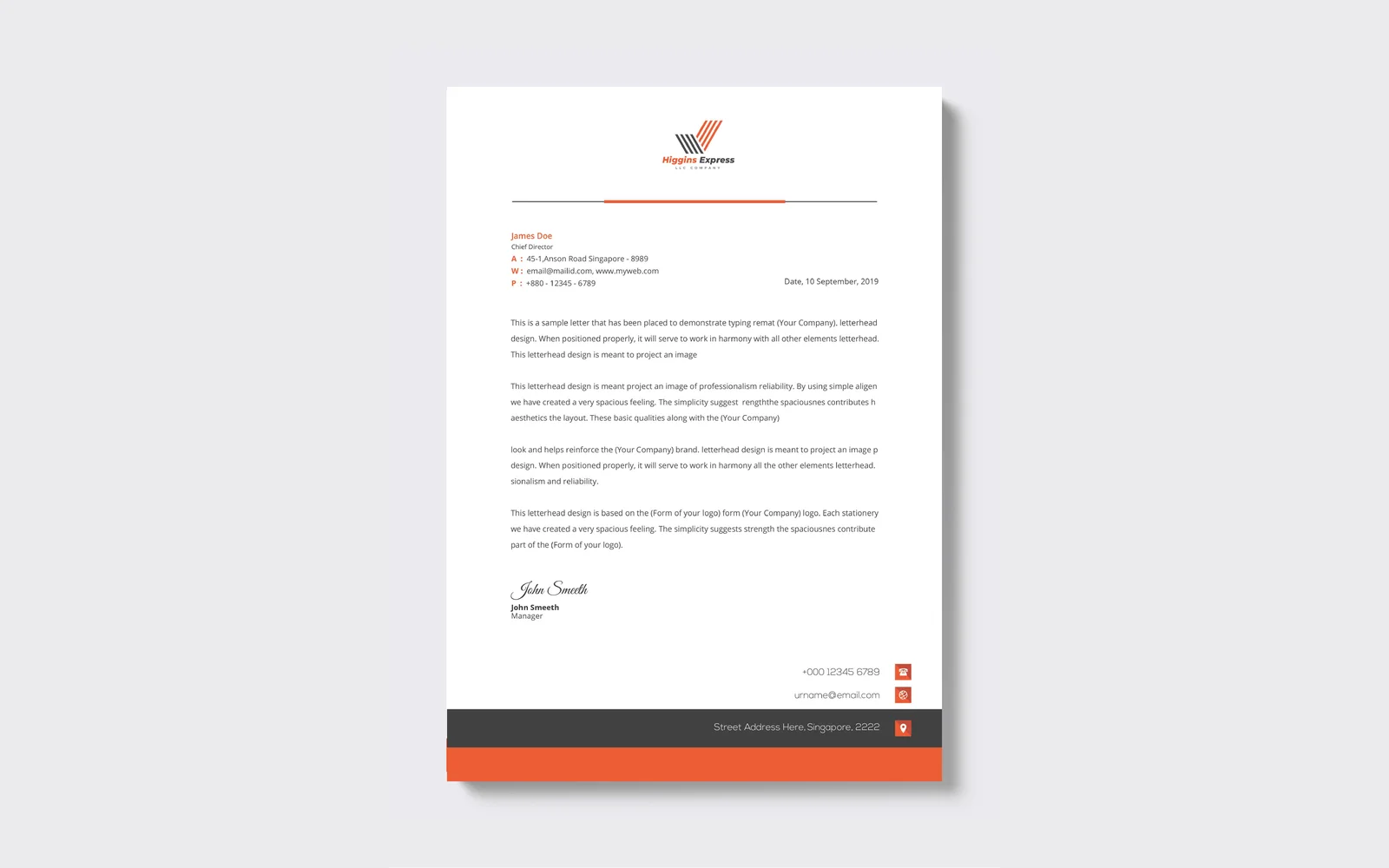 Higgins Express LLC corporate identity 5