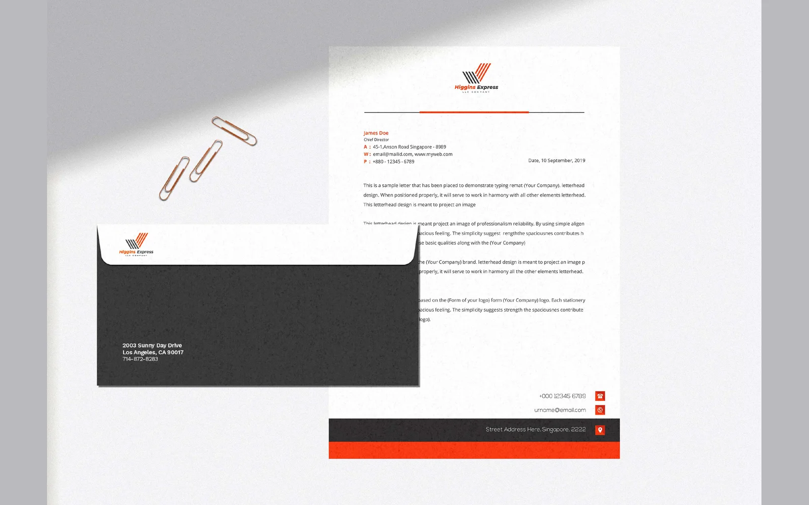Higgins Express LLC corporate identity 6