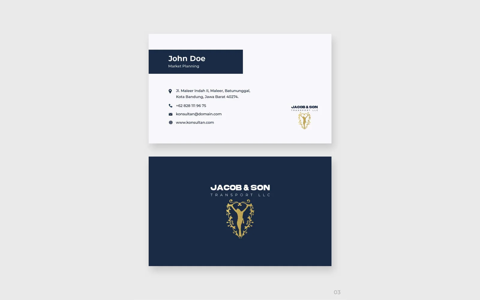 Jacob & Son Transport LLC corporate identity 4