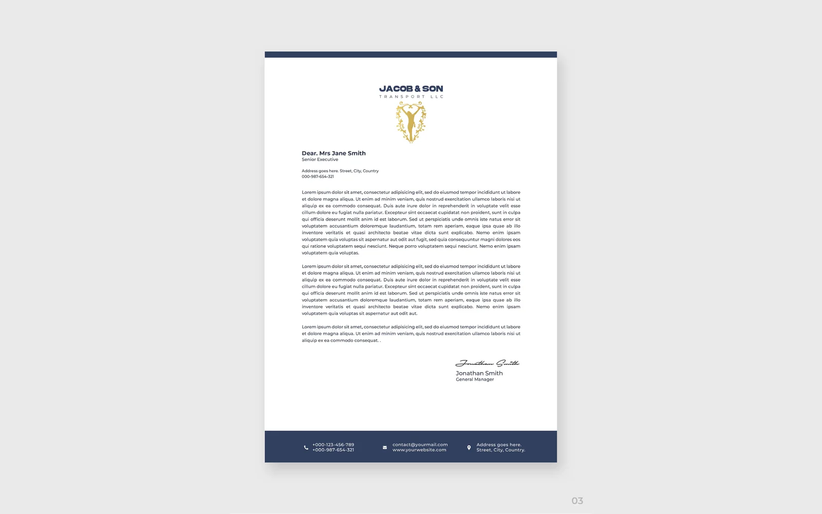 Jacob & Son Transport LLC corporate identity 5