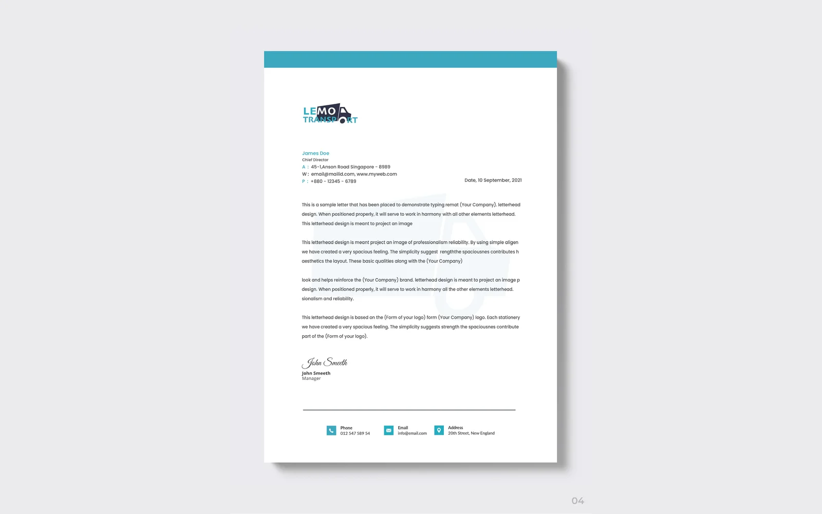 Lemo Transport LLC corporate identity 5
