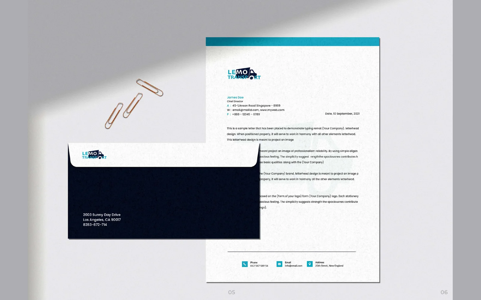 Lemo Transport LLC corporate identity 6