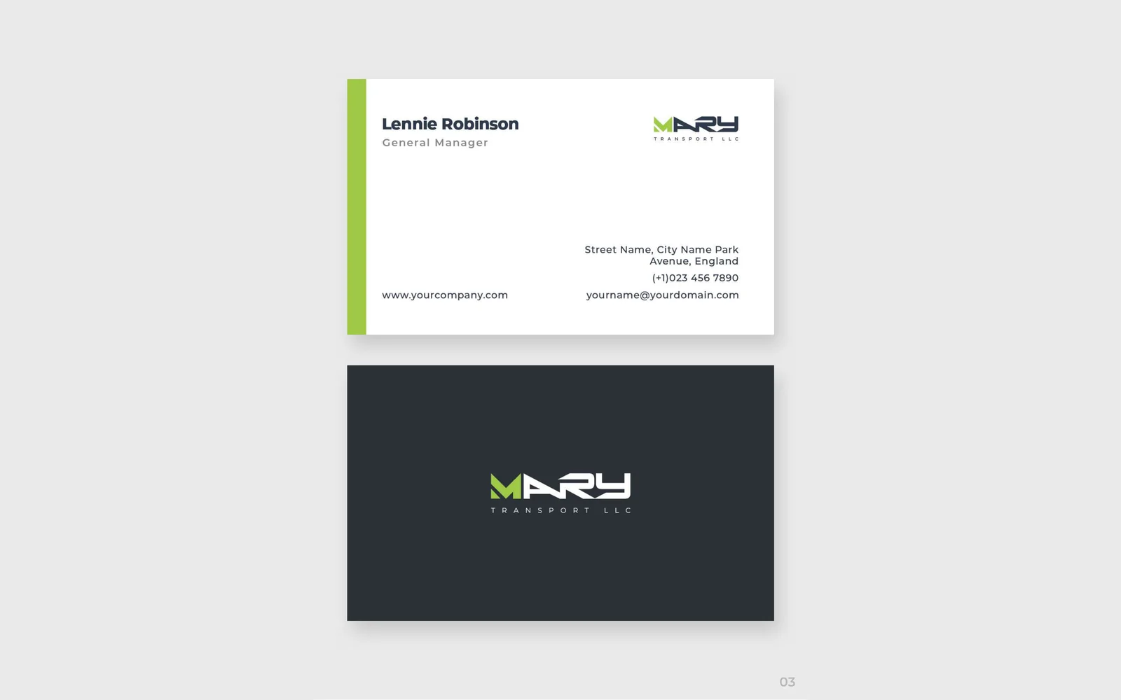 Mary Transport LLC corporate identity 4