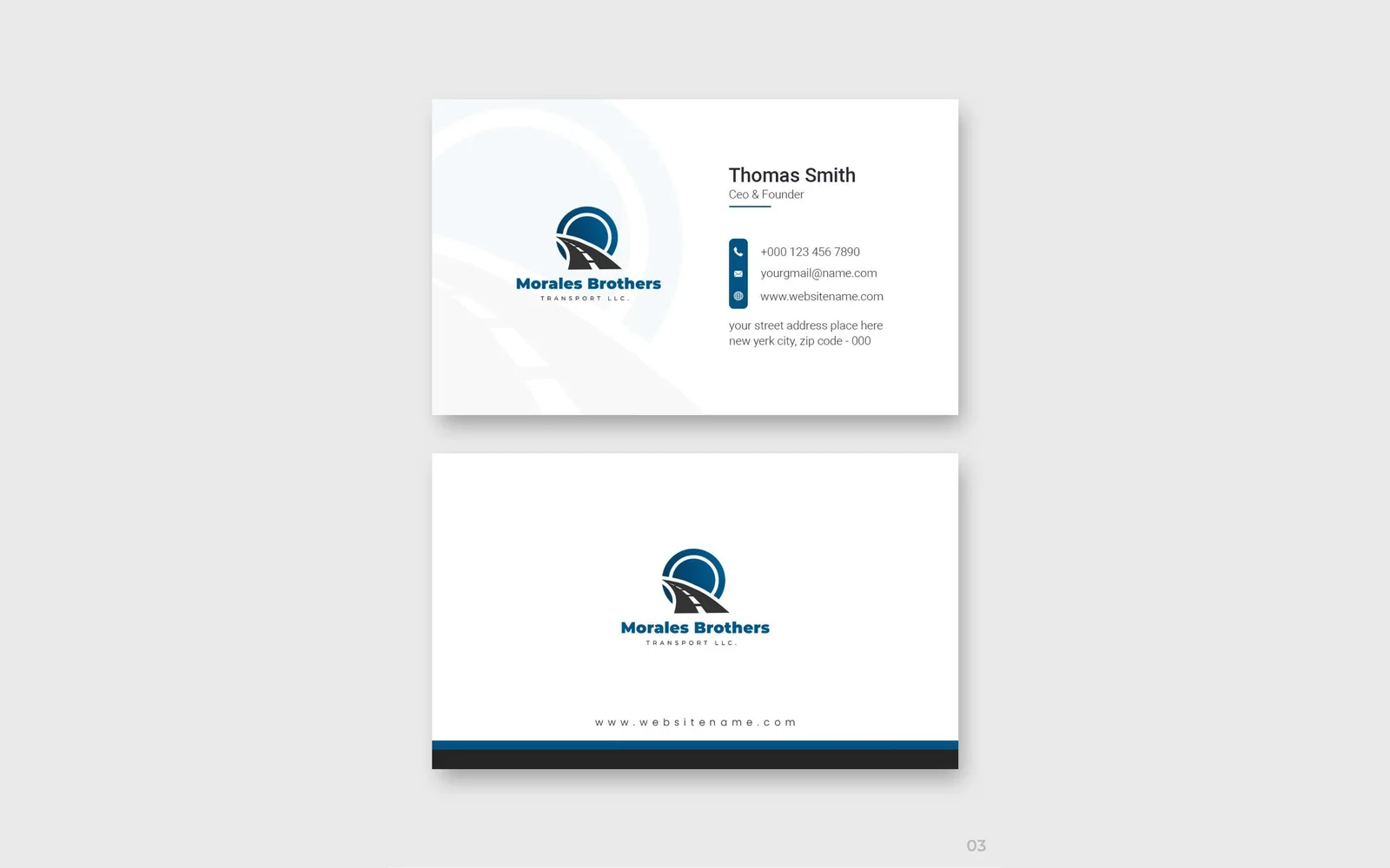 Morales Brothers Transport LLC corporate identity 4