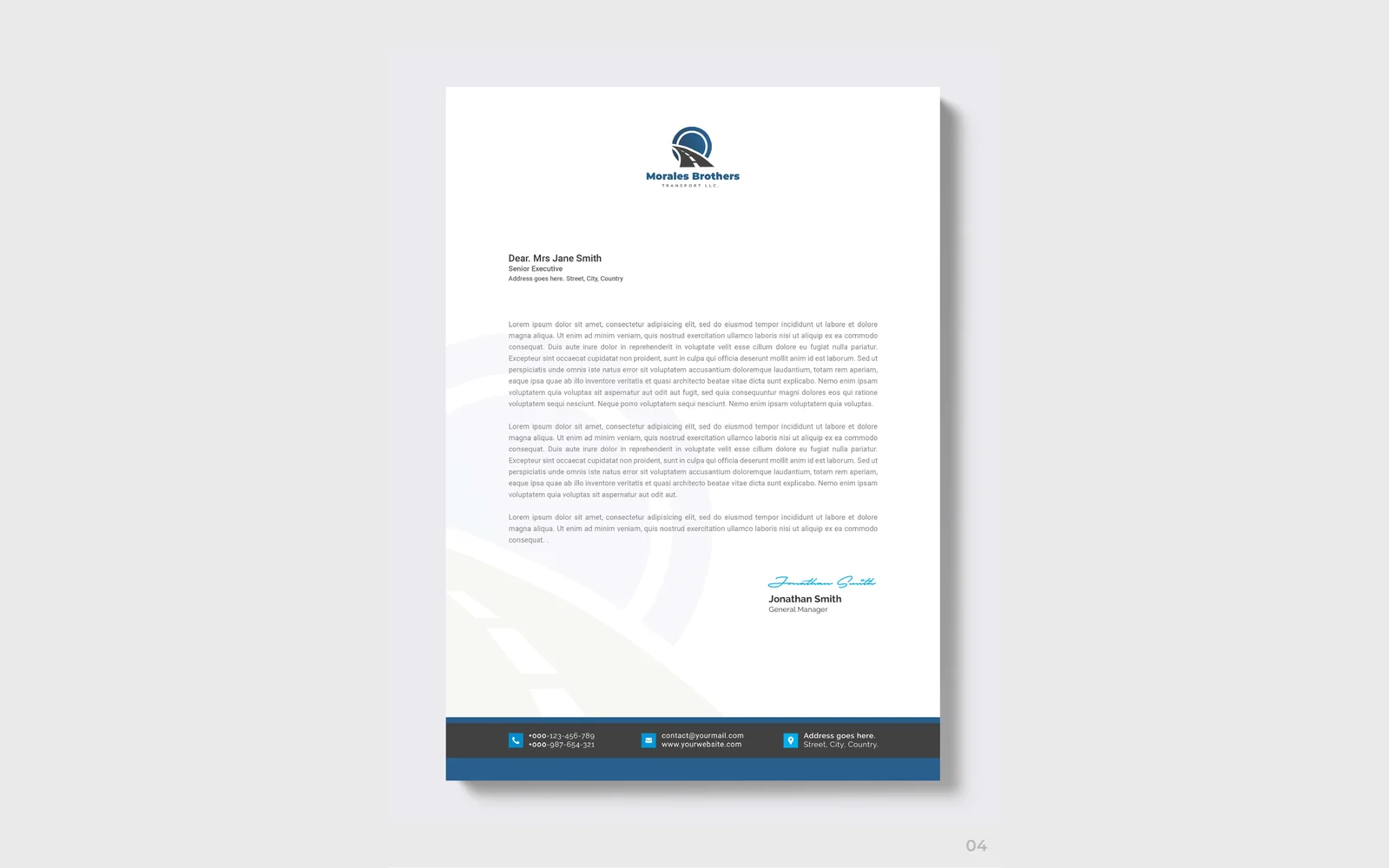 Morales Brothers Transport LLC corporate identity 5
