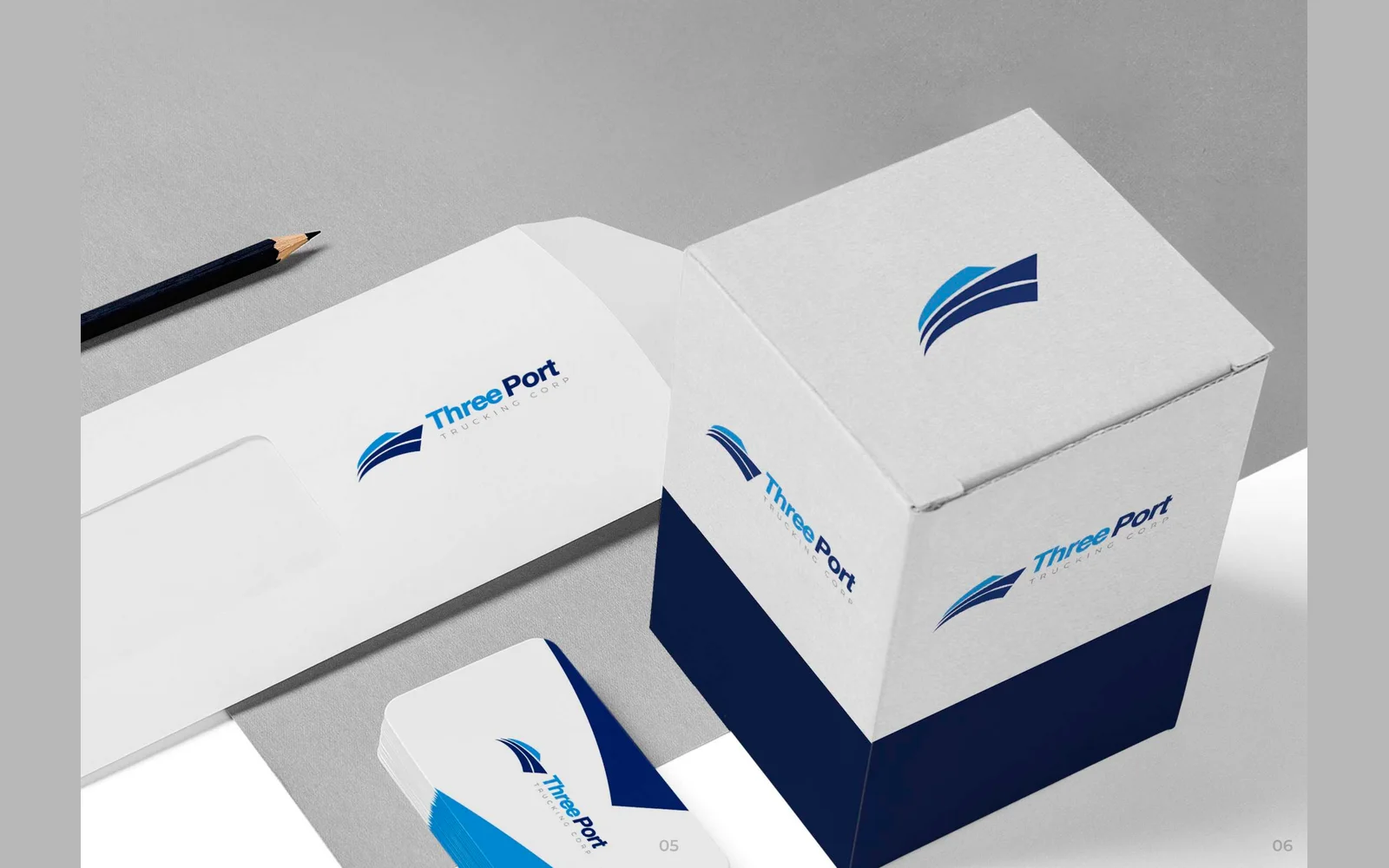 Three Port Trucking Corp corporate identity 6