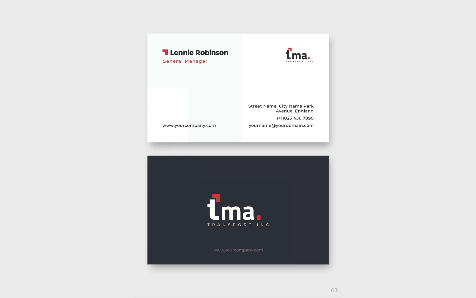 TMA Transport Inc corporate identity 4