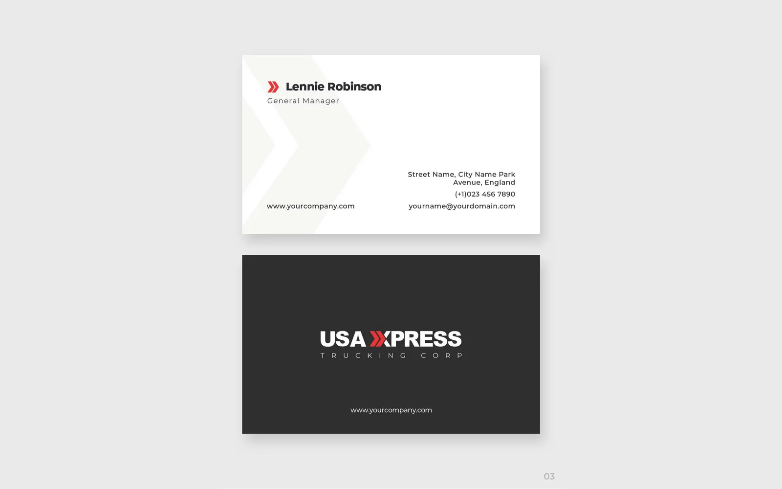 USA Xxpress Trucking Corp corporate identity 4