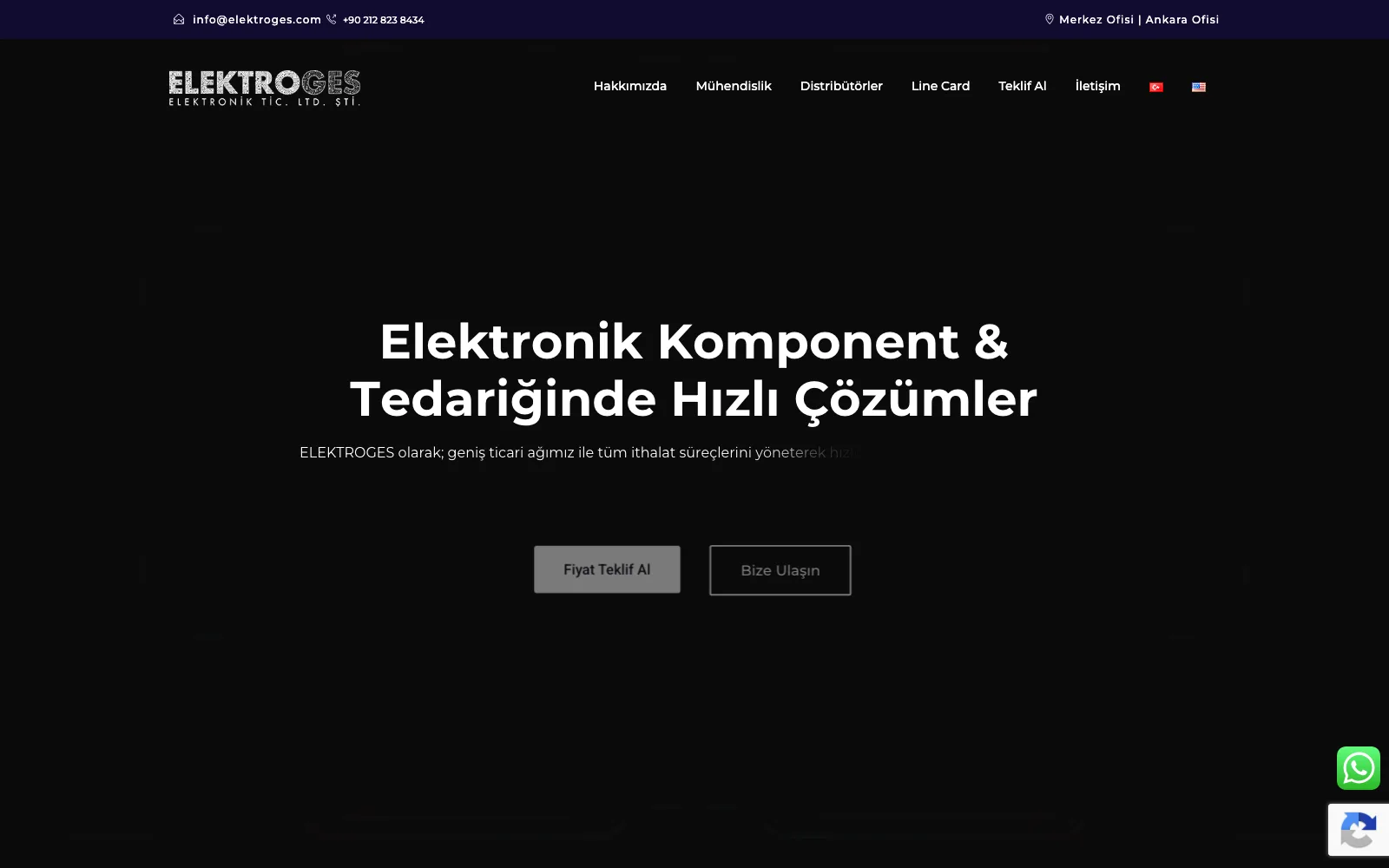 Elektroges: A Bilingual Website for an Electronic Component Supplier