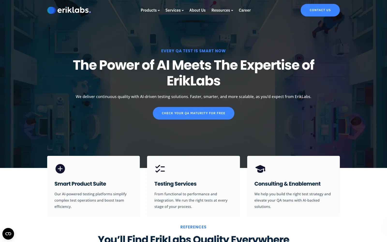 Eriklabs: A Bilingual WordPress Site for an AI Testing Company