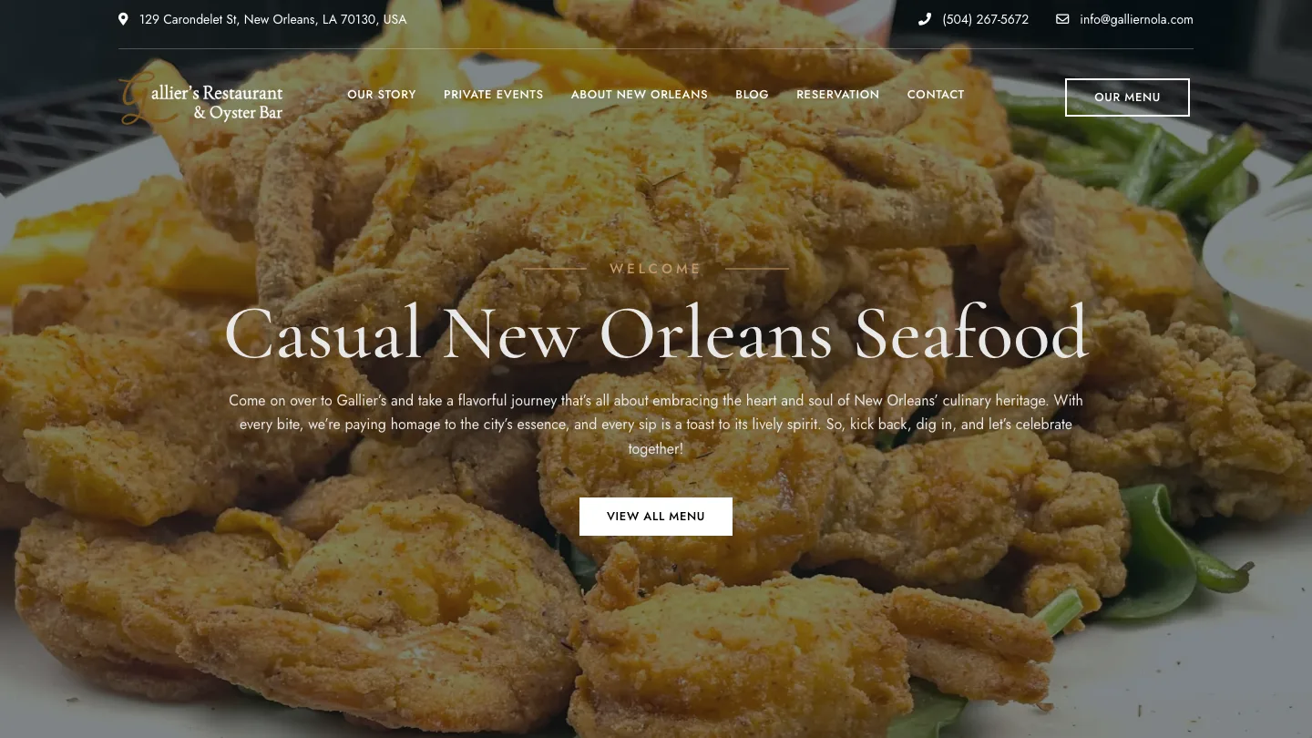 How Gallier's Became a Top-Ranked New Orleans Seafood Destination with 189% More Reservations