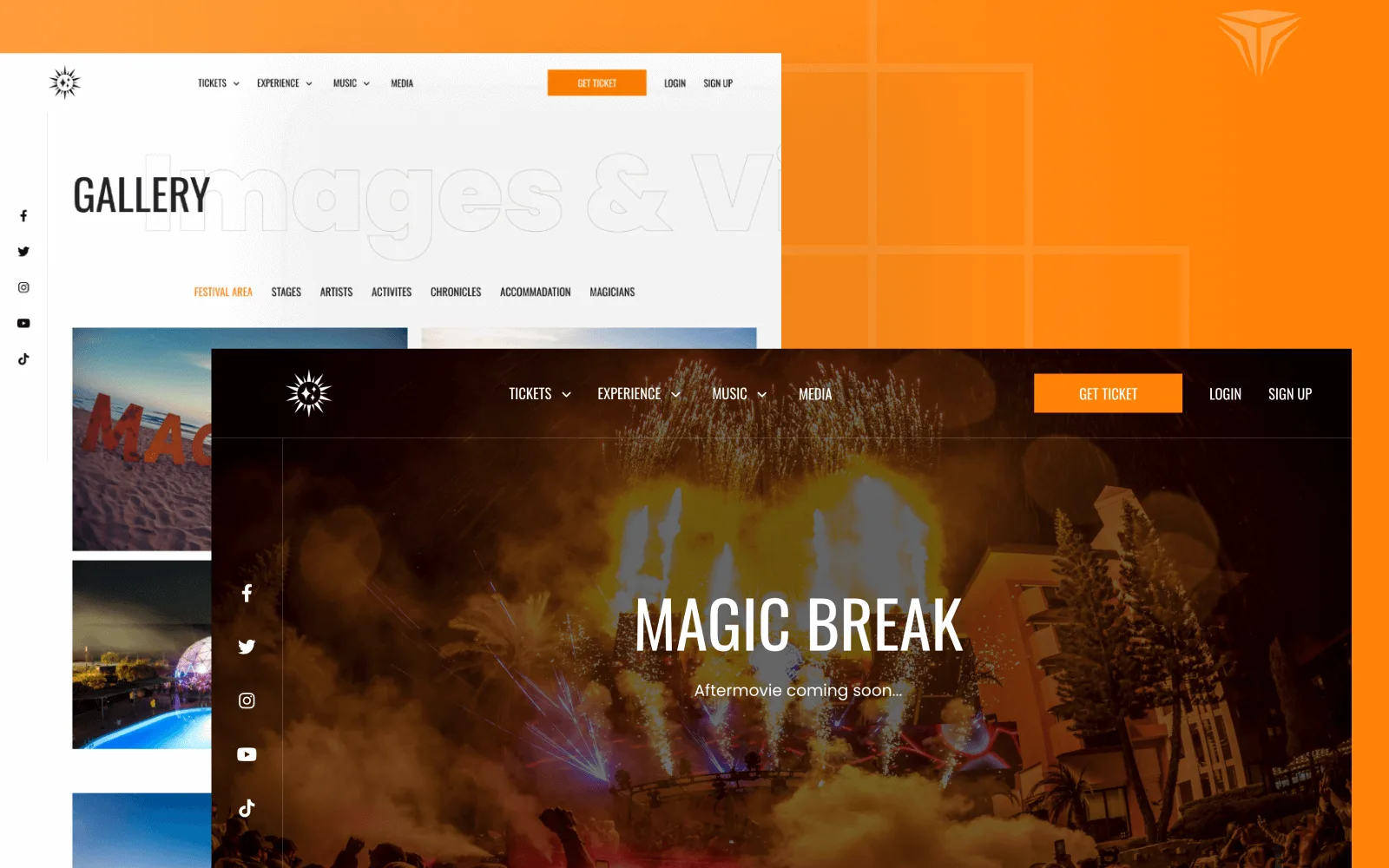 Magic Break: UI/UX Design and a Ticketing Website for a Festival