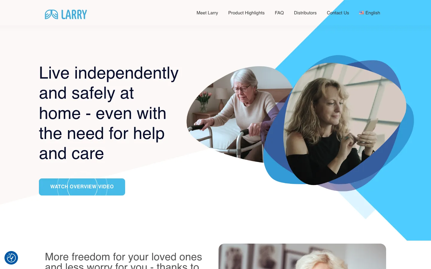 Larry: A Trilingual WordPress Site for a Home Care Sensor System
