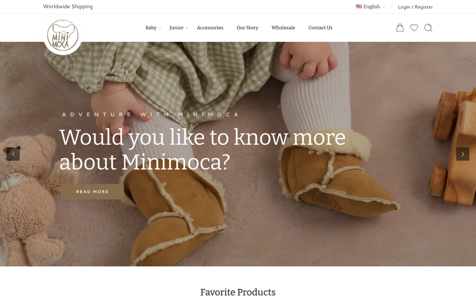 Mini Moca Sweden: A Bilingual Website for a Handmade Baby Shoe Brand