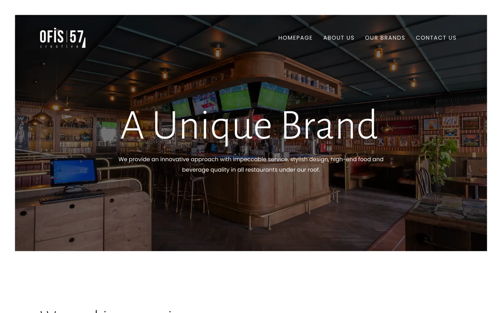 Ofis57: A Bilingual Website for an Ankara Hospitality Group and Its Venues