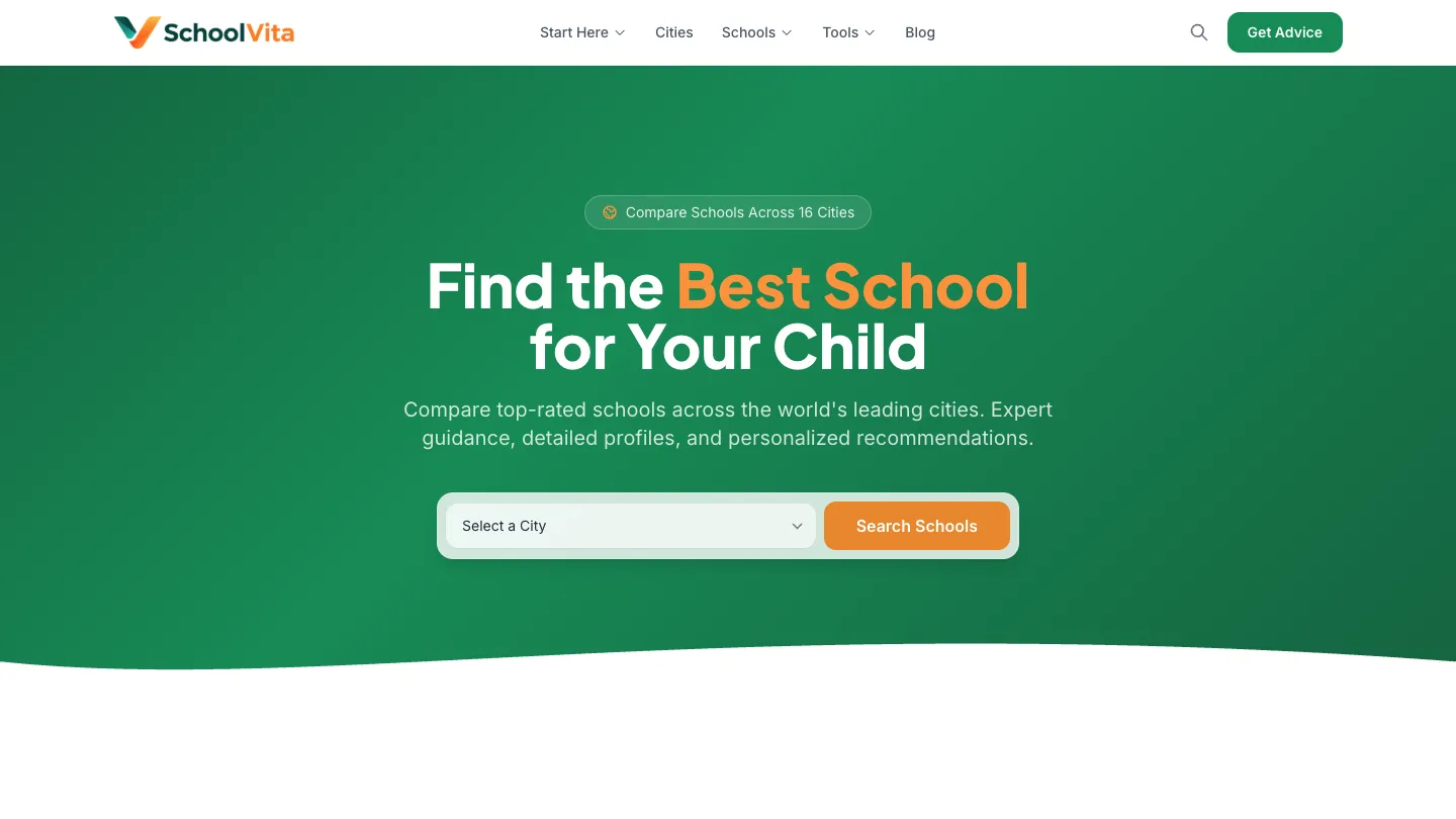 How We Built SchoolVita Into a Global School Comparison Platform Covering 323 Schools Across 16 Cities