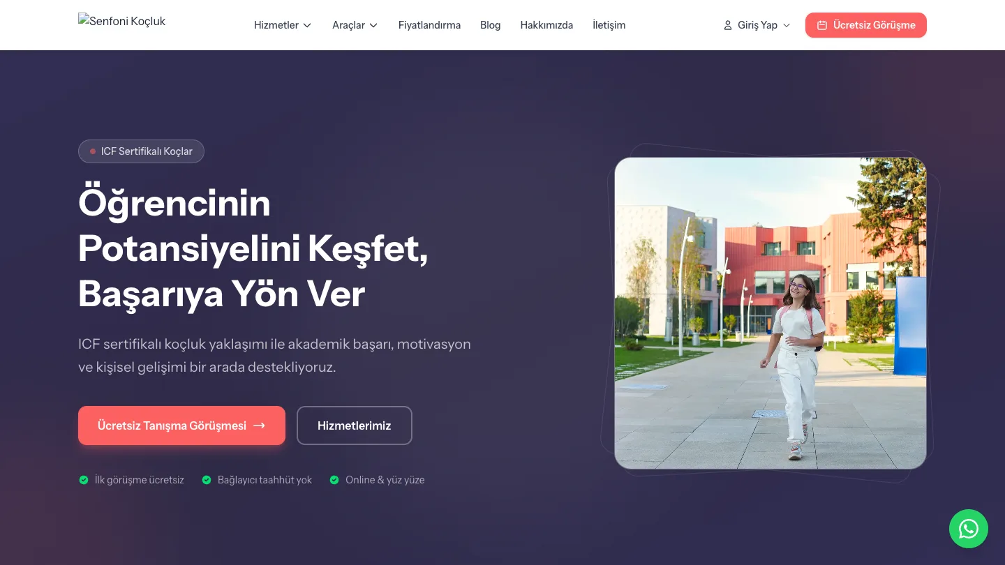 How Senfoni Koçluk Transformed Student Enrollment with a Custom Digital Platform