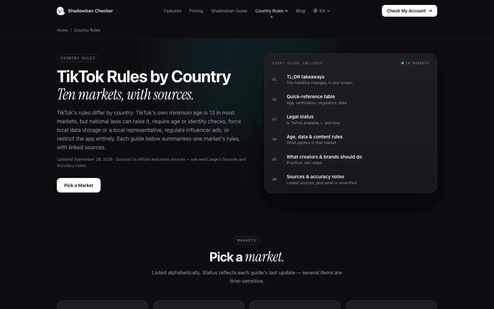Shadowban Checker screen 4