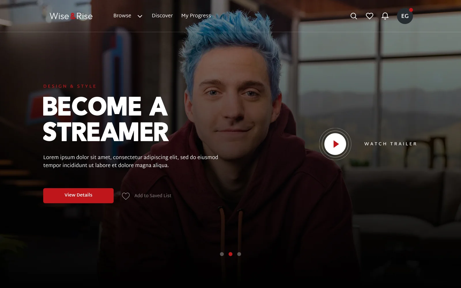 Wise & Rise: Web Platform Design for Online Video Classes