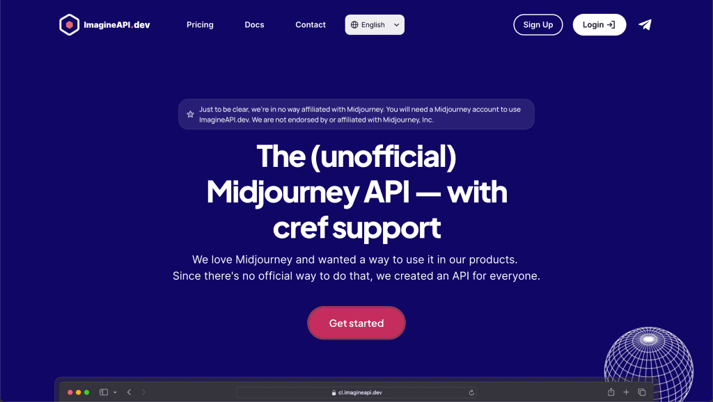 The (unofficial) Midjourney API